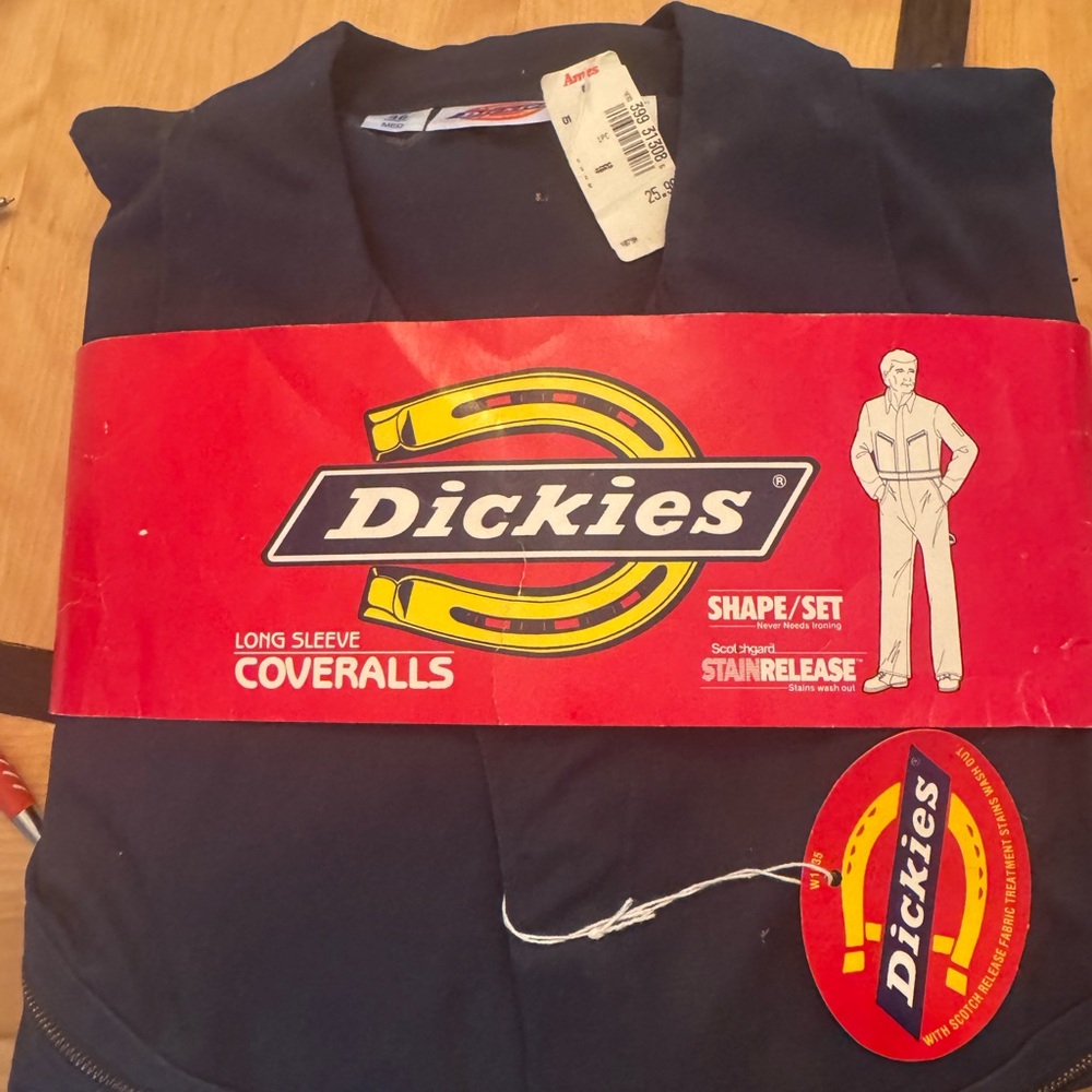 Dickies Navy Blue Long Sleeve Coveralls- vintage!!